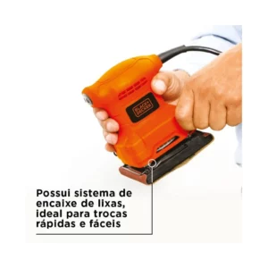 Black Decker Lixadeira Orbital, Motor com Duplo Isolamento, com Potência de 200w, Modelo Sb200, 220v - Imagem 3