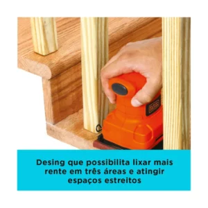 Black Decker Lixadeira Orbital, Motor com Duplo Isolamento, com Potência de 200w, Modelo Sb200, 220v - Imagem 5