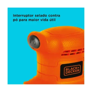 Black Decker Lixadeira Orbital, Motor com Duplo Isolamento, com Potência de 200w, Modelo Sb200, 220v - Imagem 6