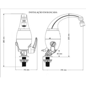 Torneira Elétrica Eletrônica Preta 220v 6.500w Tel270 Sintex - Imagem 3