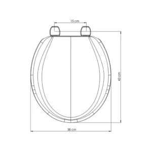 Assento Sanitário Pp Universal Oval Tupan Aberto Cor Branca - Imagem 4