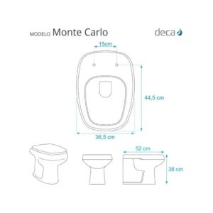 Assento Monte Carlo Evolution Pp Convencional Gelo Tupan - Imagem 5