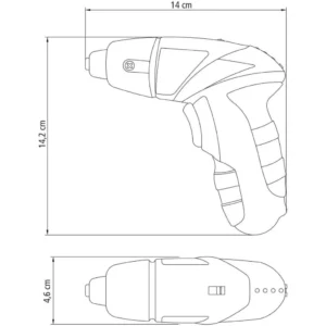 Parafusadeira a Bateria Tramontina 1/4" 4,8v Bivolt 21 Peças - Imagem 4