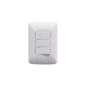 Conjunto Montado Aria 4x2 3 Interruptores Simples 250v Tramontina