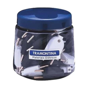 Plugue Macho 2p+t 20a Preto/branco 57412912 - Imagem 1