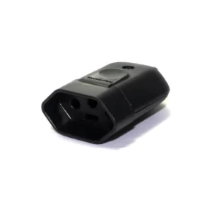 44 Plugue Fêmea 10a Cores Preto Branco Grande 44pc Tramontin - Imagem 1