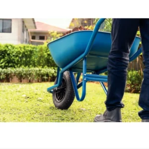 Carrinho de Mao Plastico Caçamba Rasa Azul 50l Tramontina 77703432 - Imagem 4