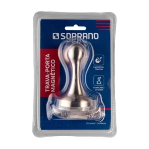 Soprano, Trava Porta Piso Magnético Eco Inox Escovado Soprano - Imagem 4