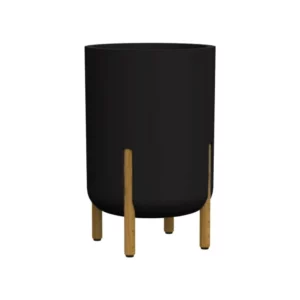 Vaso Cilindrico Decore 34 Chumbo - Imagem 1