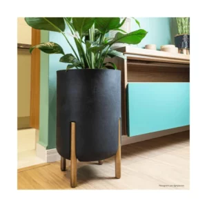 Vaso Cilindrico Decore 34 Chumbo - Imagem 2