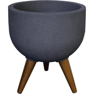 Japi Jvrdg33 Vaso Redondo Decore, 33 Grafite - Imagem 1