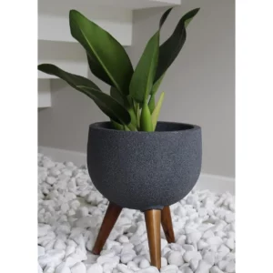 Japi Jvrdg33 Vaso Redondo Decore, 33 Grafite - Imagem 2