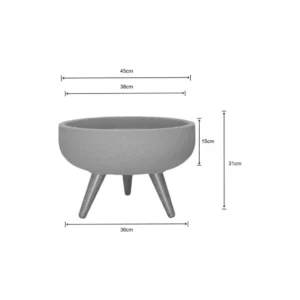 Bacia Redonda Decore 45 Marmore - Imagem 3