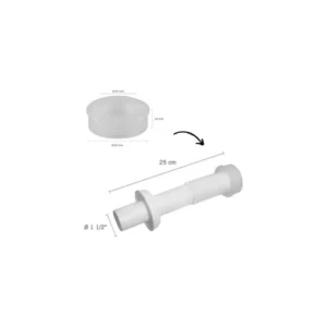 Tubo de Ligacao 25cm Bco Cla1 Astra - Imagem 3