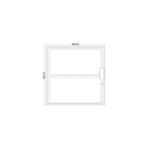 Basculante Aluminio Bco C/vidro  40(a) X 40(l) Mgm - Imagem 5