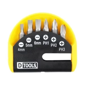 Bits/ponteira Fenda/phillips 6 Pç Dtools - Imagem 1
