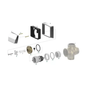 Kit Reparo P/ Valv Desc Hydra Max C/cruzeta Blister Blukit - Imagem 2