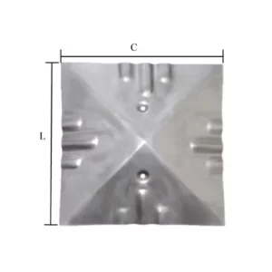 Chapeu P/mourao Inox 16,5x16,5