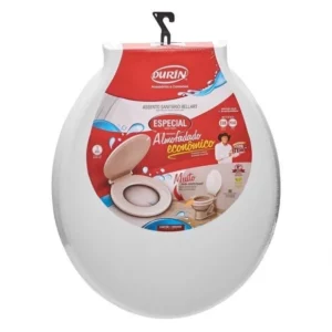 Assento Almofadado Durin Oval Economico Branco