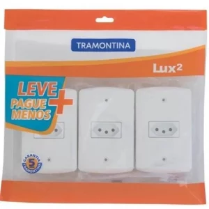 Lux2 Kit 3 Tomada Simples 10a 57410813