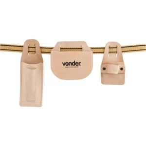 Cinto de Couro/nylon Marrom para Carpinteiro - Vonder - Imagem 1