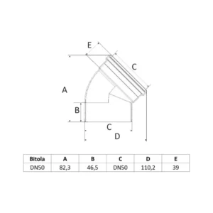 Joelho 45 Esgoto  50 Mm Amanco - Imagem 2