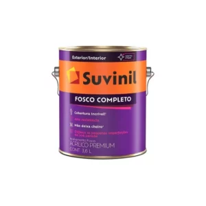 Tinta Suvinil Toque Fosco Branco Neve 3,6l - Imagem 1