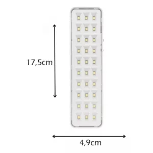 Luminaria Emergencia 30 Leds Segurimax - Imagem 5