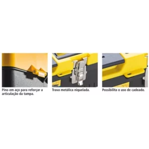Caixa Plástica para Ferramentas Master 20'' Preta - Imagem 6