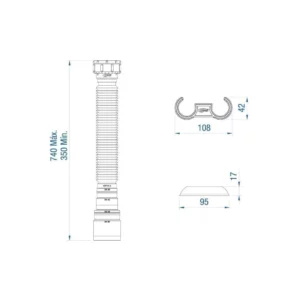 Sifao Sanf. Universal Cromado Censi - Imagem 4