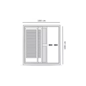 Janela Riobras Alumnio Venz 100x100 A294.1 - Imagem 5