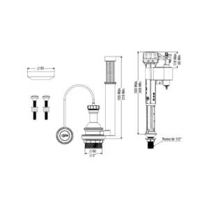 Kit Completo Master Flux + Acion. Pneum. 9544 Censi - Imagem 3