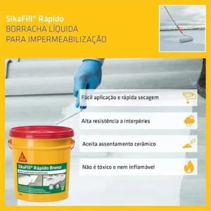 Sika Fill Rapido Branco 15kg - Imagem 4