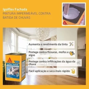 Sika Igolflex Fachada Branco 20kg - Imagem 2
