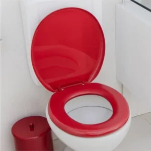 Assento Sanitário Oval Almofadado Bordô - Imagem 6