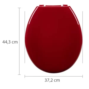 Assento Sanitário Oval Almofadado Bordô - Imagem 7