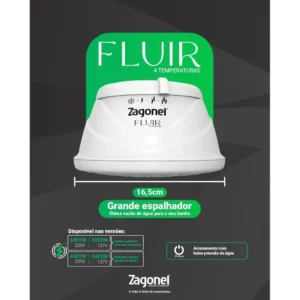 Ducha Fluir 4t 6800w 220v Zagonel - Imagem 3