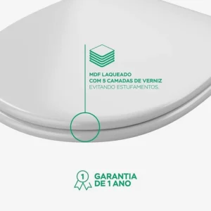 Assento Sicmol Calypso Branco - Imagem 3