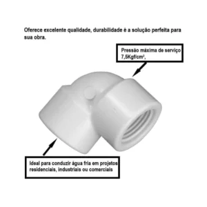 Joelho C/ Rosca 90  1/2"  -  Amanco - Imagem 2