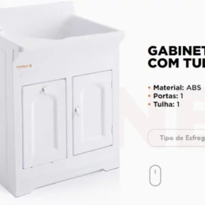 Tanque Fibra 50l C/tulha Branco 021 - Imagem 1