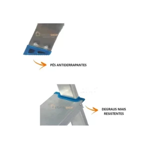 Escada 5 Degraus Alumínio 5103 Mor - Imagem 3