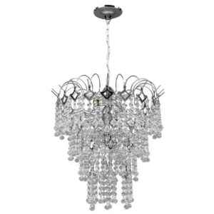 Lustre 49 Castanhas Chuva de Prata