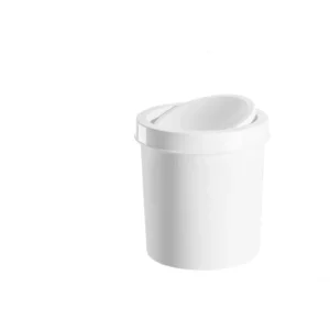 Lixeira Plast Branco 4,3l Basc - Imagem 2