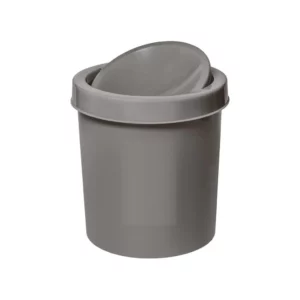 Lixeira Plast Cinza 4,3l Basc - Imagem 4