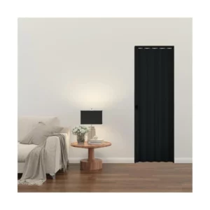 Porta Sanfonada Interna Plasbil Pvc Relevo Preto, 210 X 70 Cm - Imagem 3