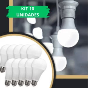 Kit com 10 Lampadas Led Bulbo 7w 6500k Cristallux