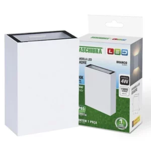 Arandela Plastica Quadre Led 4w 6500k Taschibra - Imagem 2