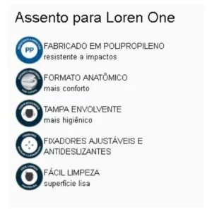 Lorenzetti Assento Loren One Branco - Imagem 2