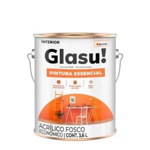 Glasu Acrilico Pintura Essencial Fosco Branco 3.6l