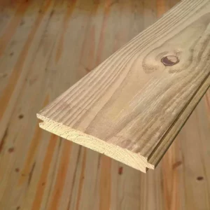 Assoalho de Pinus 11,5cm X 2,70m Tratado